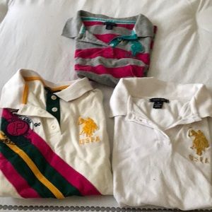 Us polo assn polo tops lot
